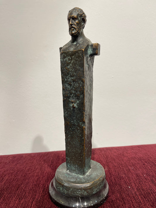 Herm Thucydides - Bronze Sculpture - Handmade