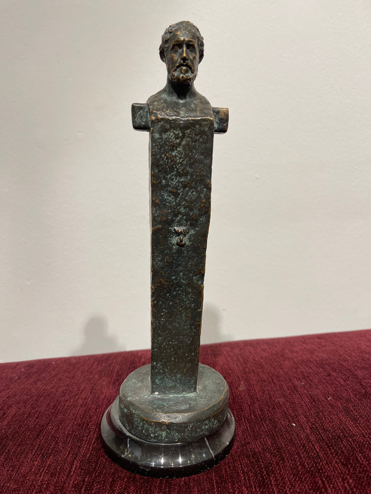 Herm Thucydides - Bronze Sculpture - Handmade