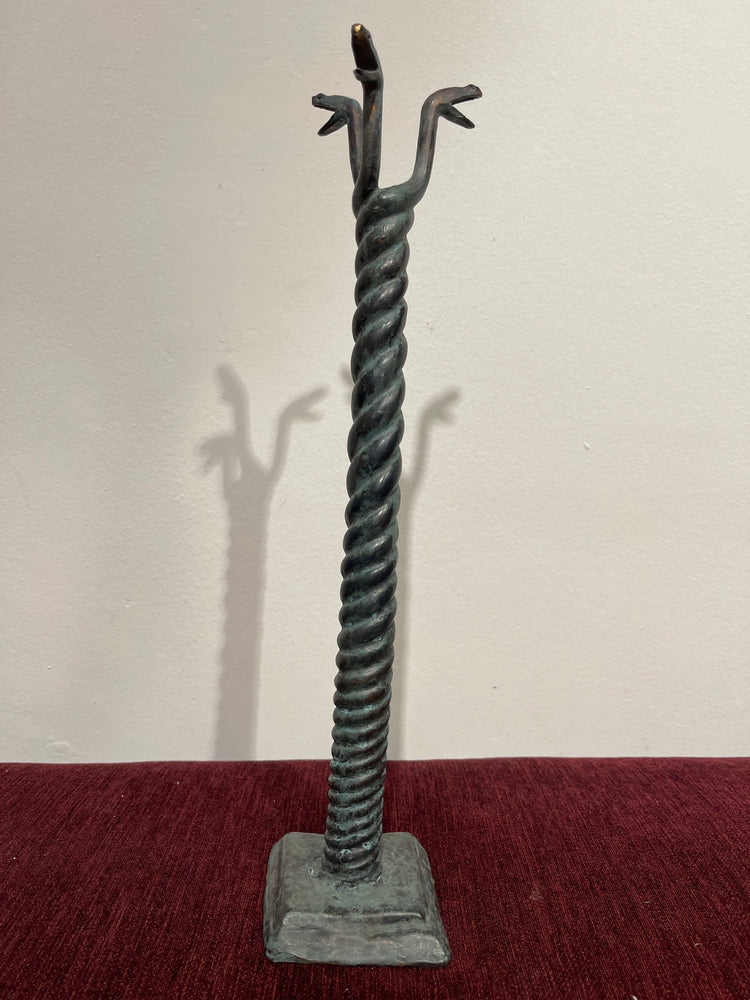 Serpent Column - Bronze Sculpture - Handmade