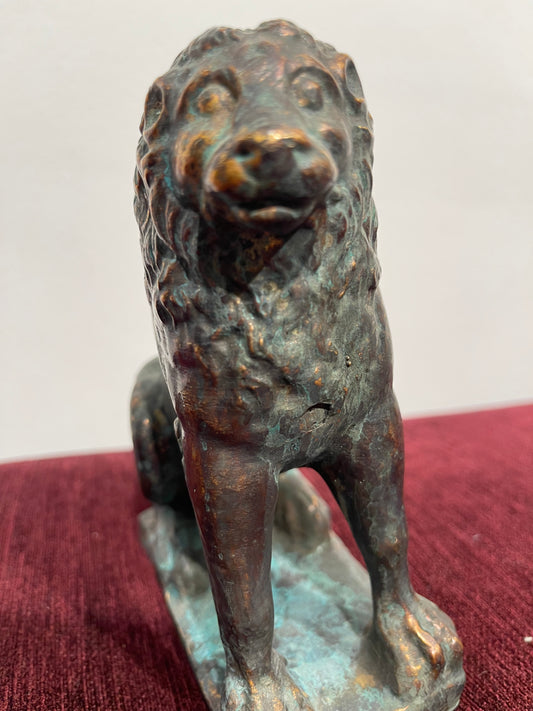 Lion Bronze Sculpture - Handmade