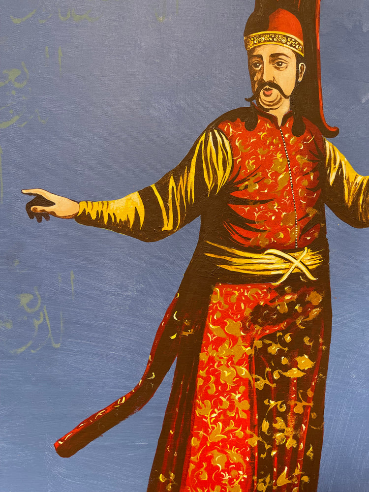 Yeniçeri Askeri (Janissary Soldier)  Oil Painting on Canvas By Oktay Bozkurt