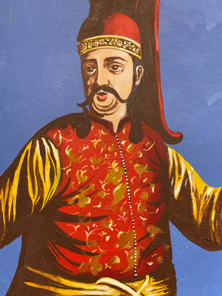 Yeniçeri Askeri (Janissary Soldier)  Oil Painting on Canvas By Oktay Bozkurt