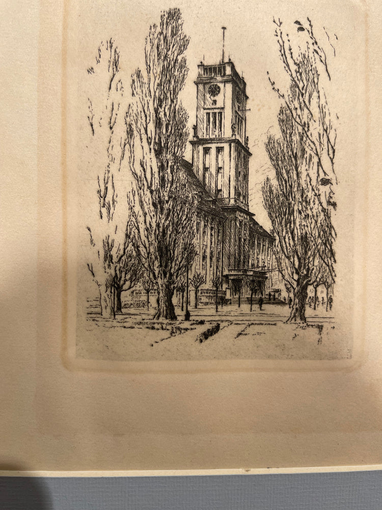 Berlin Schöneberg Town Hall - Hand Drawing