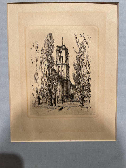 Berlin Schöneberg Town Hall - Hand Drawing