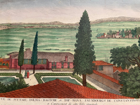 Dolmabahçe - Tophane Ridge - Drawing (1760)