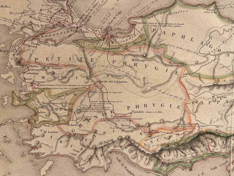 Anatolia &  Middle East Map - Expedition Of The Young Cyrus And Retreat Of The Ten Thousand (1839)