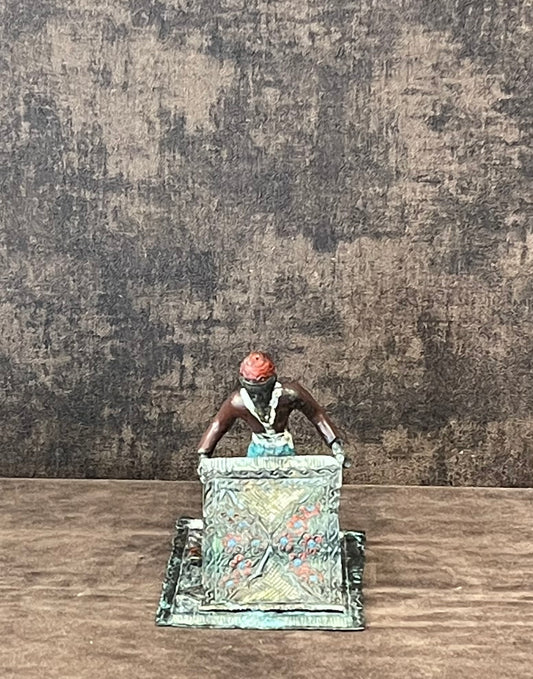 Bronze Carpet Opener Figurine