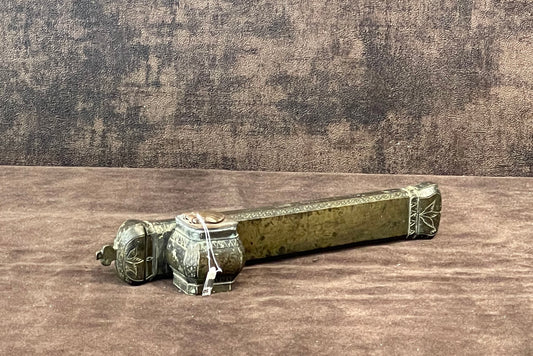 Ottoman Period Brass Divit & Inkwell Set - Handmade (1900~)