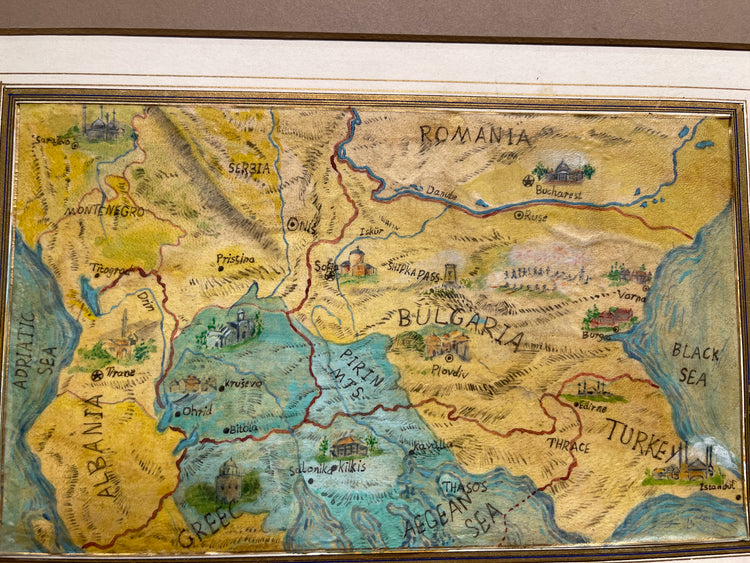 Antique Hand Drawn Map
