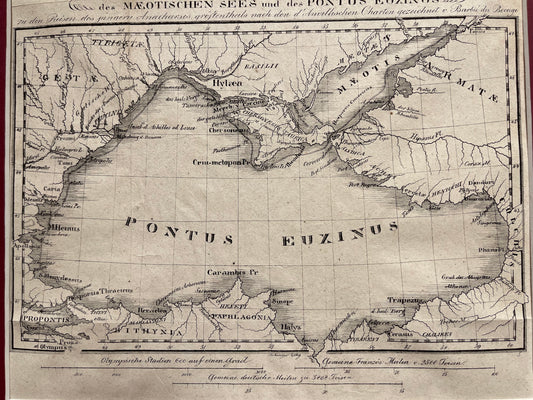 Antique Map - Maotic Lake & Pontus Euxinus