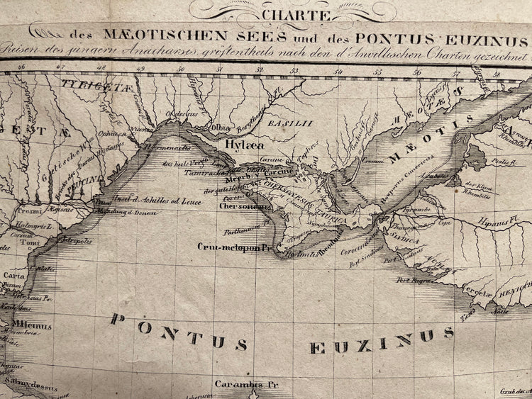 Antique Map - Maotic Lake & Pontus Euxinus