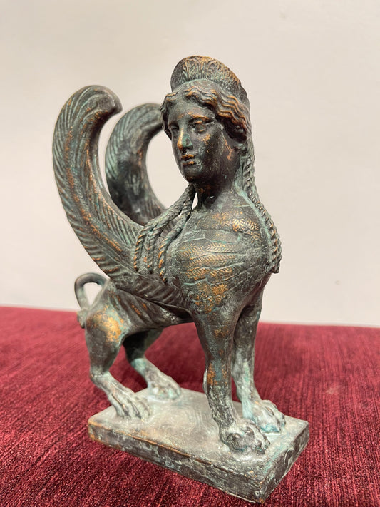 Sphinx Bronze Sculpture - Handmade