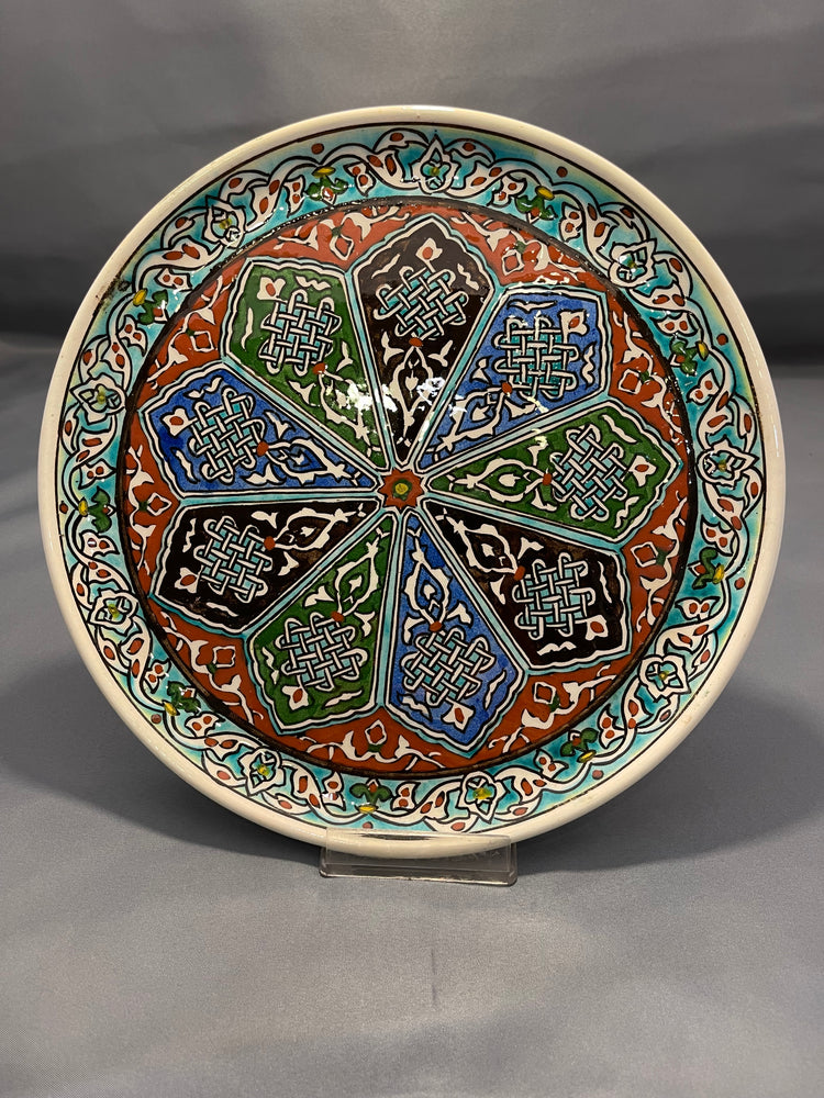 Ottoman Elhamra Design Decorative Plate - Handmade