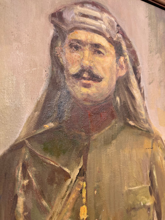 Syrian Soldier - Oil on Canvas Painting