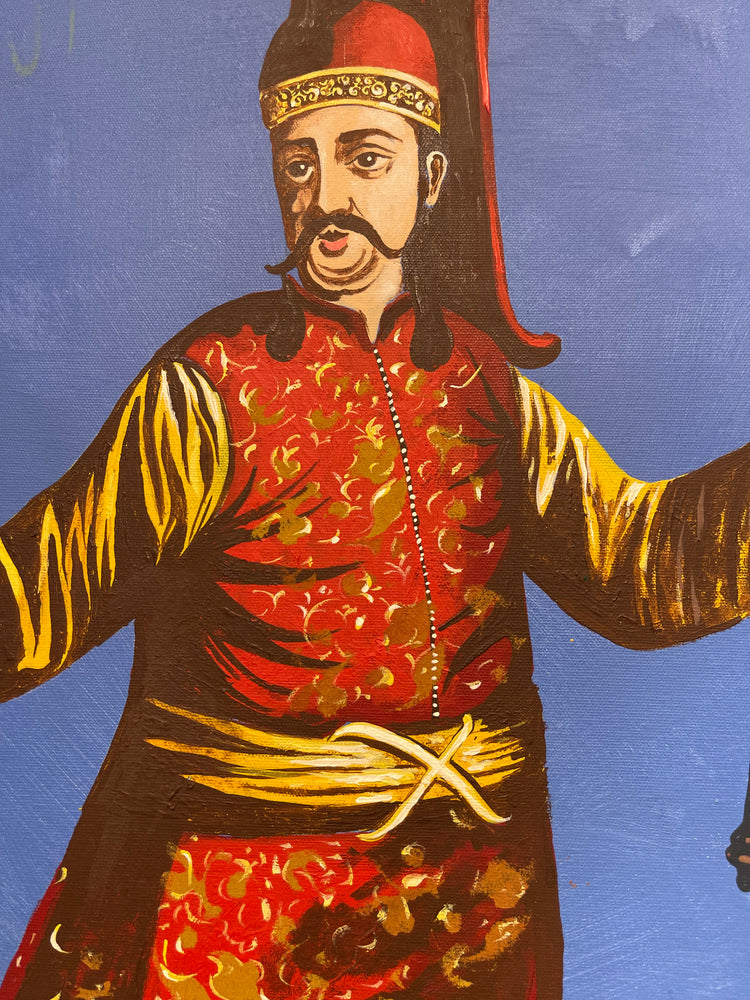 Yeniçeri Askeri (Janissary Soldier)  Oil Painting on Canvas By Oktay Bozkurt