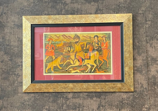 Shah Abbas Battle Scene Safavid Period - Miniature Art